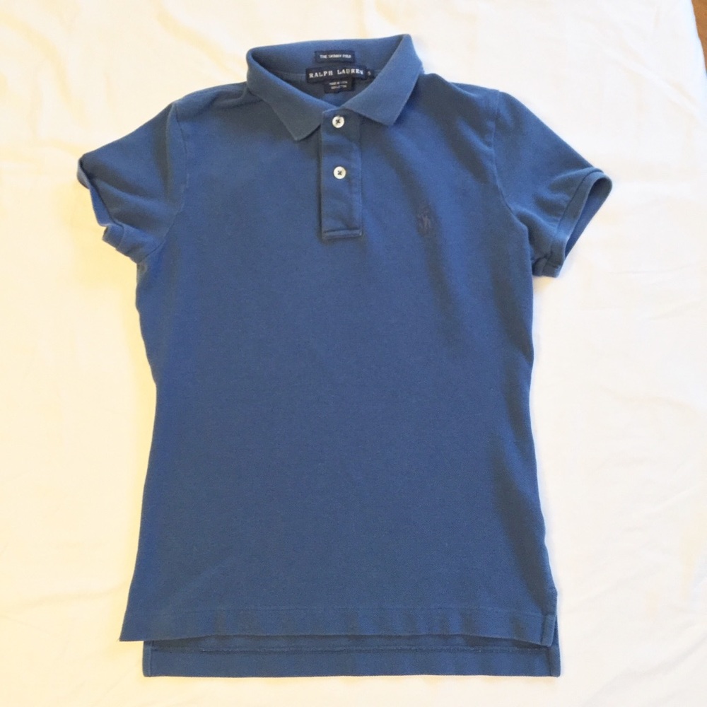 Ralph Lauren Dark Blue Skinny Polo Size S